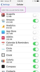 Prevent Apps From Using Cellular Data On Iphone Be Web Smart Cellular App Iphone Video