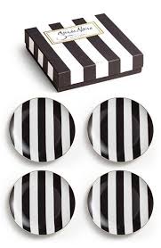 Black And White Striped Dinner Plates Free Shipping And Returns On Rosanna Gold Rim Stripe Plates Set Of 4 At Nordstrom Com Golden Rims Set Off The Bold Black And White Plates Black Decor Plates