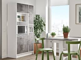 Küchenschränke können sowohl stehend als auch hängend in der küche platziert werden. Kuchenbuffet Buffetschrank Mady Weiss Beton Kaufen