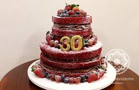 Escolha entre todas as opções oferecidas. Naked Cake 30 Anos Confeitaria Da Luana