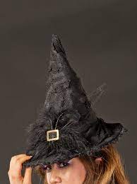Items Similar To Black Couture Witch Hat W Feather Detail On Etsy Witch Hat Handmade Witch Hat Halloween Witch Hat