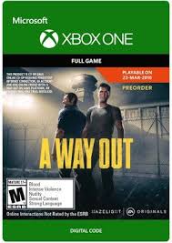 A Way Out Game Cover Xbox One Digital Xbox One Xbox Xbox One Video Games