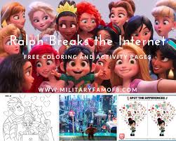 I really wanted to like this ralph breaks the internet sticker book. Ralph Breaks The Internet Printable And Coloring Pages Adventures Of A Military Family Of 8