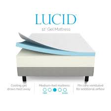 Lucid Memory Foam 12 In Triple Layer Mattress King Flores