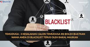 Seperti dikutip uzone.id dari reuters, rabu, (3/2), perusahaan yang masuk daftar hitam ini nantinya takkan bisa membuat kontrak di masa depan dengan tencent. Temuduga 3 Kesalahan Calon Temuduga Ini Boleh Buatkan Nama Anda Di Blacklist Terus Oleh Bakal Majikan