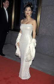 See pictures and shop the latest fashion and style trends of salma hayek, including salma hayek wearing evening dress, cocktail dress, print dress and more. 19 Times Salma Hayek Owned The 90s Red Carpet British Vogue