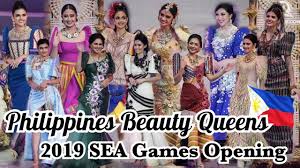 Nung nakita ko 'yung teaser, sabi ko 'ay hindi. Pia Wurtzbach Megan Young Beauty Queens At 2019 Sea Games Opening Youtube