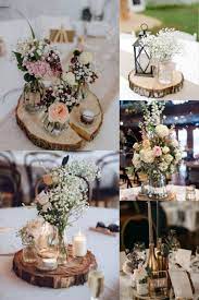15 Rustic Wedding Centerpieces With Tree Stumps Rustic Wedding Centerpieces Wedding Centerpieces Simple Wedding Centerpieces
