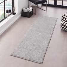 Ein teppich bodenbelag ist leicht zu pflegen und kann bei fachgerechter reinigung ein teppich auslegware bietet darüber hinaus eine hohe trittsicherheit ohne rutschgefahr. Krauselverlours Velours Teppich 80 X 200 Cm Pure Uni Grau Hf 9 Design Impex