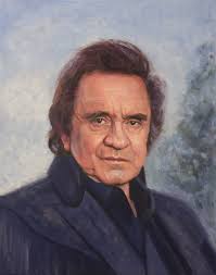 My painting of JC in Newport 1964 , from a b/w photo by David Gahr.. i  think this was the night that he'd been