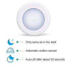 Amir Motion Sensor Light Cordless Battery Powered Led Night Light Stick Anywhere Closet Lights Stair Lights Safe Lights For Hallway Bathroom Bedroom Kitchen Etc White Pack Of 3 Walmart Com Walmart Com