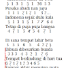 Notasi angka ini saya buat dengan menggunakan nada dasar c = do agar lebih mudah diaplikasikan pada alat musik standart seperti pianika , piano , keyboard , xylophone , suling recorder dll baca juga : 1