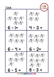 Sumber rujukan asal bagi bahan ini diambil dari setiap bahan telah dibahagikan mengikut kategori ataupun pecahan tajuk. Latihan Matematik Operasi Tolak Prasekolah Kitpramenulis