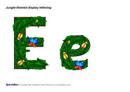 Jungle theme classroom, jungle theme birthday, 2nd birthday party themes,. Jungle Themed Display Lettering Sb1536 Sparklebox
