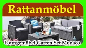 Nur so können sie sich richtig entscheiden. Loungemobel Garten Set Monaco Guenstige Rattan Gartenmoebel Fur Terrasse Garten Und Balkon Youtube