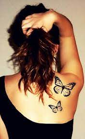 45 Awesome Cool Tattoos Cuded Butterfly Tattoo On Shoulder Tattoos Butterfly Tattoos For Women