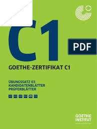 Gesetzentwurf und nimmt diese gerne wahr. Deutsch Uebung Test C1 2 Goethe Zertifikat Pruefung Pdf