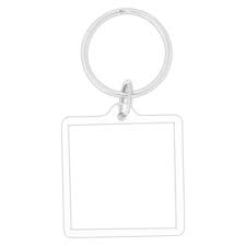 Download Promotional Square Acrylic Key Chain Key Rings Plastic Key Rings Noveltees