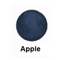 New Moon Emoji In 2020 Moon Emoji New Moon Emoji