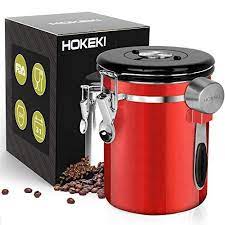 Airtight Coffee Canister Hokeki Stainless Steel Containe Https Www Amazon Com Dp B07rhzj319 Ref Stainless Steel Containers Coffee Canister Coffee Storage