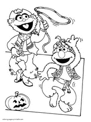 You can now print this beautiful elmo halloween disney halloween coloring page or color online for free. Sesame Street Printable Coloring Pages 85 Free Sheets