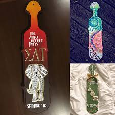 Amazon.com: VENESUN 18in Greek Sorority Paddle, Solid Wooden Fraternity  Paddle, Unfinished Pine Wood Paddle, Frat Paddle