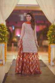 Heavy Wedding Guest Shirt With Orange Jamawar Lehenga And Dupatta Pakistani Wedding Outfits Dresses Indian Wedding Outfits