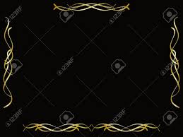 The best selection of royalty free background border vector art, graphics and stock illustrations. Gold Border Frame On Black Background Royalty Free Cliparts Vectors And Stock Illustration Image 15785634
