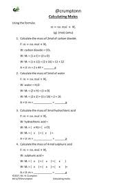 Gcse Chemistry Moles Calculations Gcse Chemistry Study Flashcards Chemistry Lessons