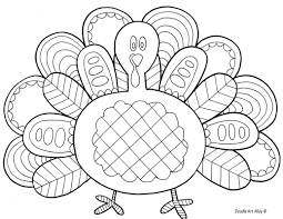 Get them ready before you start cooking, to give out when kids start gathering at the table. Thanksgiving Coloring Pages Doodle Art Alley