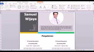 Maybe you would like to learn more about one of these? Tutorial Membuat Cv Menarik Dengan Ms Word Youtube