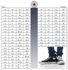 converse chuck taylor size chart