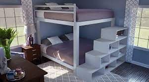 These are ideal for large bedrooms as well as small rooms in a cabin. Queen Over King Bunk Bed Adultbunkbeds Com