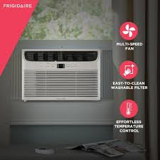 Purchased mobile home in 2019 with frigidaire central air installed june of 2019. Frigidaire 10 000 Btu 115 Volt Room Window Air Conditioner With Full Function Remote Control Ffra102wae The Home Depot
