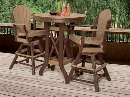 The indo bar stool features graceful curves and a sleek modern style. Maui Outdoor Pub Table Countryside Amish Furniture