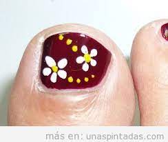 2.1 figuras de uñas para pies con flores y mariposas. Ideas De Decoracion De Unas De Los Pies Que Adoraras Unas Pintadas