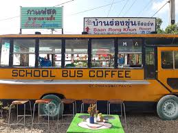 school bus coffee chiang rai thailand traveling school bus bus mobile coffee shop