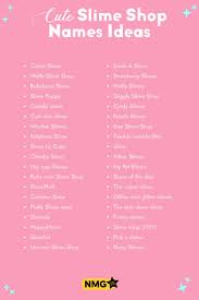 Cute Slime Shop Name Ideas Slime Shop Name Generator Name Generator Pro Shop Name Ideas Slime Shops Names