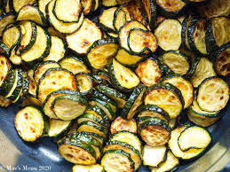 Eggplant, zucchini, roasted red peppers, olives and lettuce are. Air Fryer Zucchini Keto Low Carb Mae S Menu