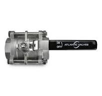 3-Piece Stainless Steel Manual Ball Valve - 1/4" up to 3" NPT