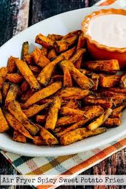 These sweet potato fries are delicious served as an appetizer, side dish, or snack. Air Fryer Spicy Sweet Potato Fries Kalyn S Kitchen