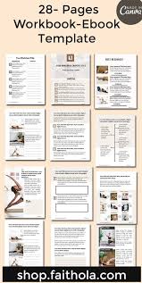 Workbook Template For Course Creators Ladyboss In 2020 Workbook Template Ebook Template Workbook Design