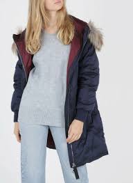 Col de manteau fausse fourrure de renard doublure en soie 80x15cm 31x6 inch. Manteau Cop Copine Femme Doudoune Col Montant Matelassee A Capuche A Fausse Fourrure Bleu Indigo Snowboard Esqui