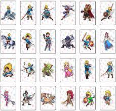 Maybe you would like to learn more about one of these? Amazon Com The Legend Of Zelda Breath Of The Wild Amiibo Card Full Set Of Linkage Cards Suitable For Switch Wilderness Amiibo Zelda Card Big Card Toys Games