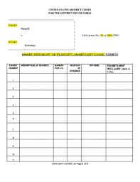 This is not necessarily a trial expiration email but this upgrade email can certainly close a few more trials for you. Court Exhibit List Template Fill Online Printable Fillable Blank Pdffiller