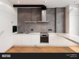 Wood laminate worktops home breakfast hub bar kitchen worktop 1m/1.5m/2m/2.4m/3m. White Cupboard Built Image Photo Free Trial Bigstock