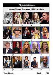 Buzzfeed staff if you get 8/10 on this random knowledge quiz, you know a thing or two how much totally random knowledge do you have? Famous Musicians 020 1990s Artists Quiznighthq