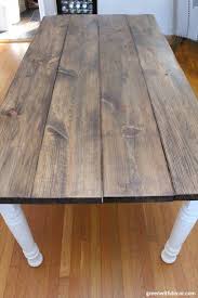 It is a hard, durable wood that will still give the table a rustic feel.you can get standard sized boards for the construction of the table base and if you really want to mix things up, look at using a live edge for the table top. How To Stain Wood Even If It S Your First Time Green With Decor