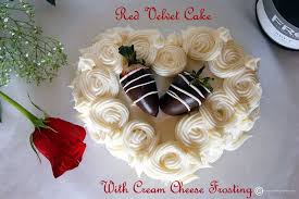 Eggless Red Velvet Cake With Cream Cheese Valentine S Day Recipe Recipe Red Velvet Cake Eggless Red Velvet Cake Velvet Cake