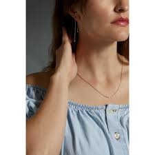 Rose Gold Necklace with Diamond Trio by Barbara Decker